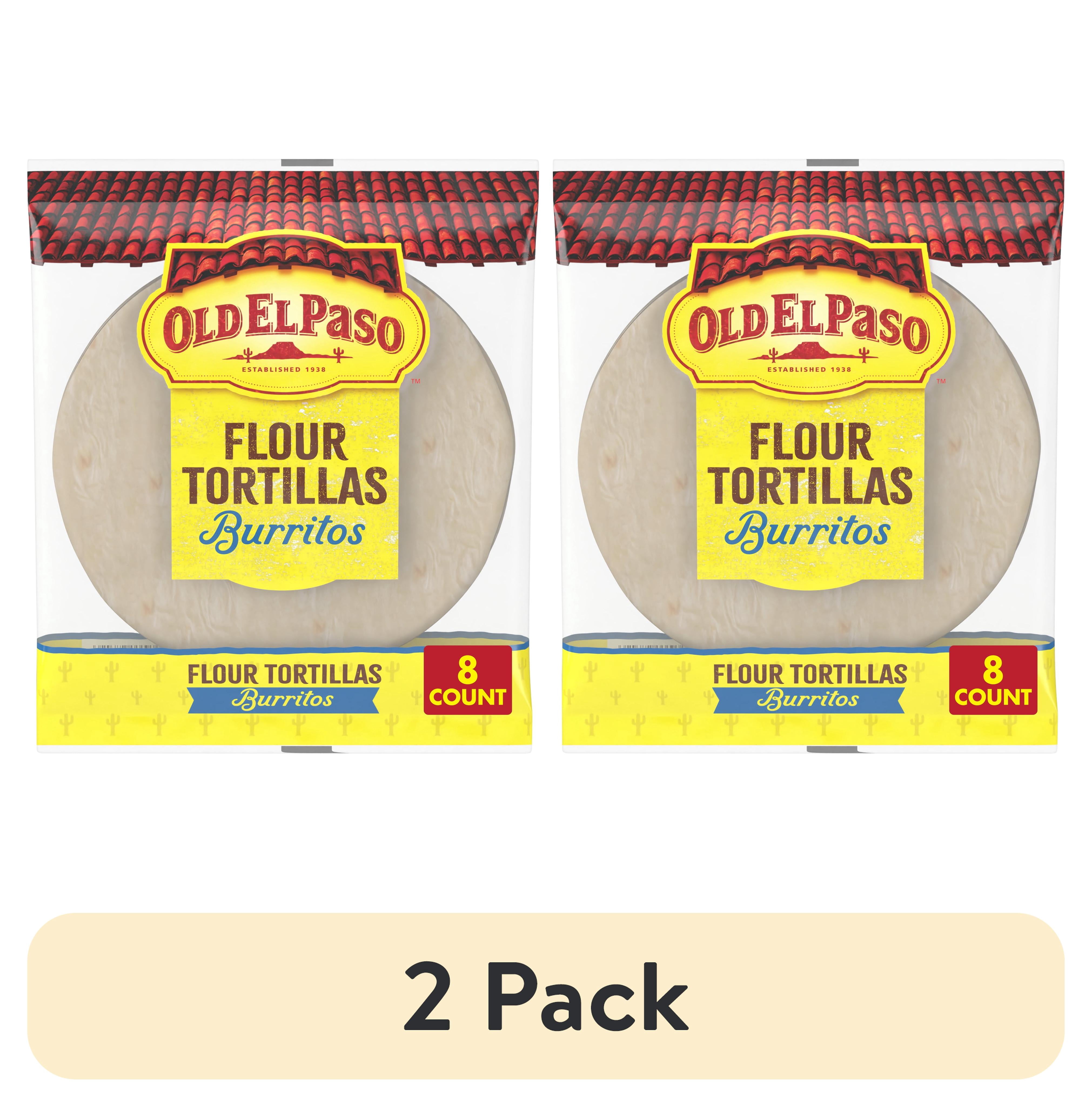 (2 pack) Old El Paso Flour Tortillas for Burritos (8 Count)