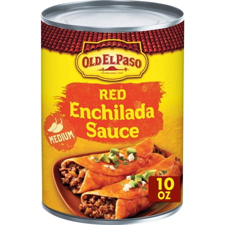 (2 pack) Old El Paso Medium Red Enchilada Sauce, Meal Prep, 10 oz