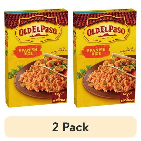 (2 pack) Old El Paso Spanish Style Rice Mix, Side Dish, 7.6 oz