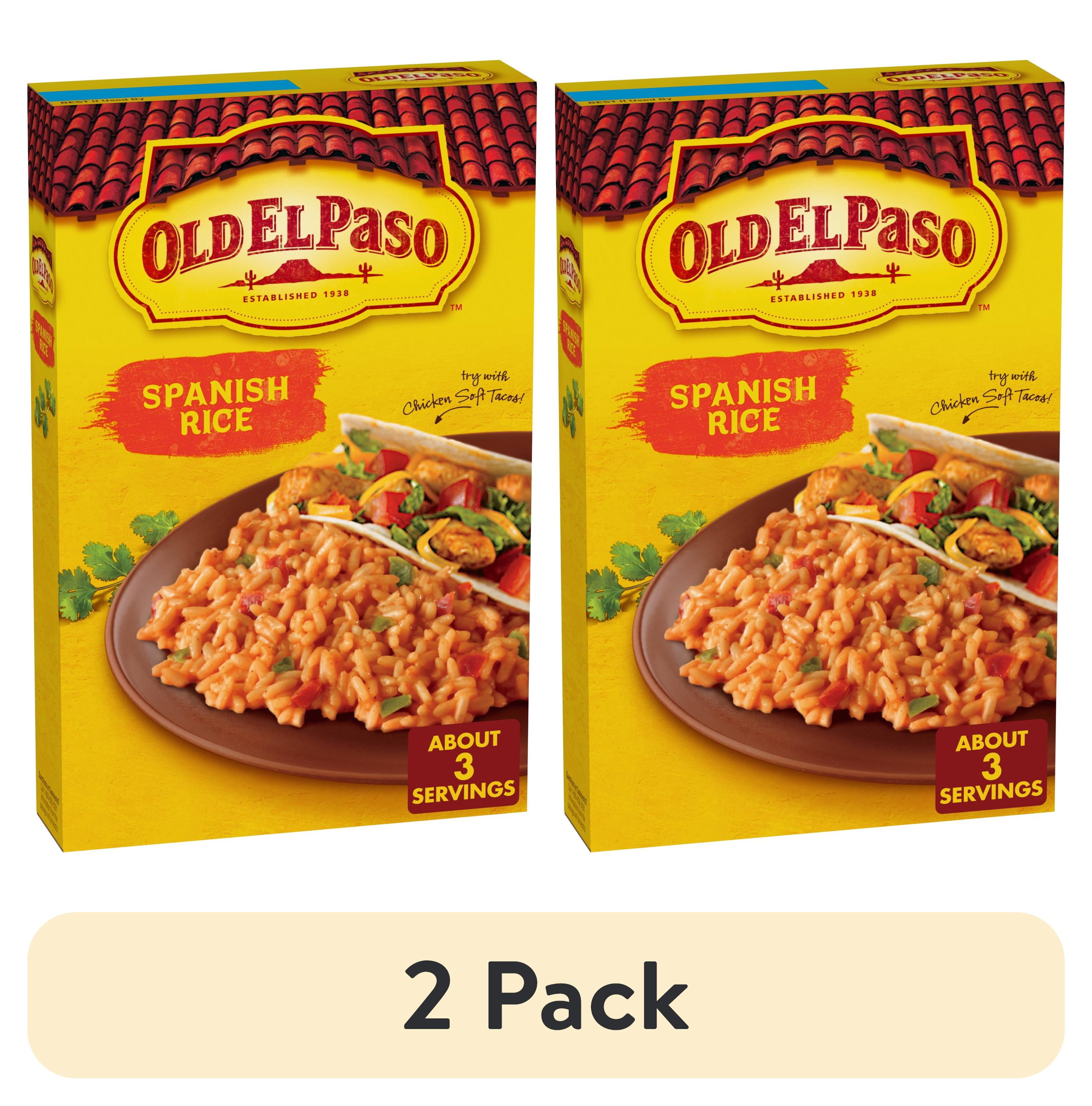 (2 pack) Old El Paso Spanish Style Rice Mix, Side Dish, 7.6 oz