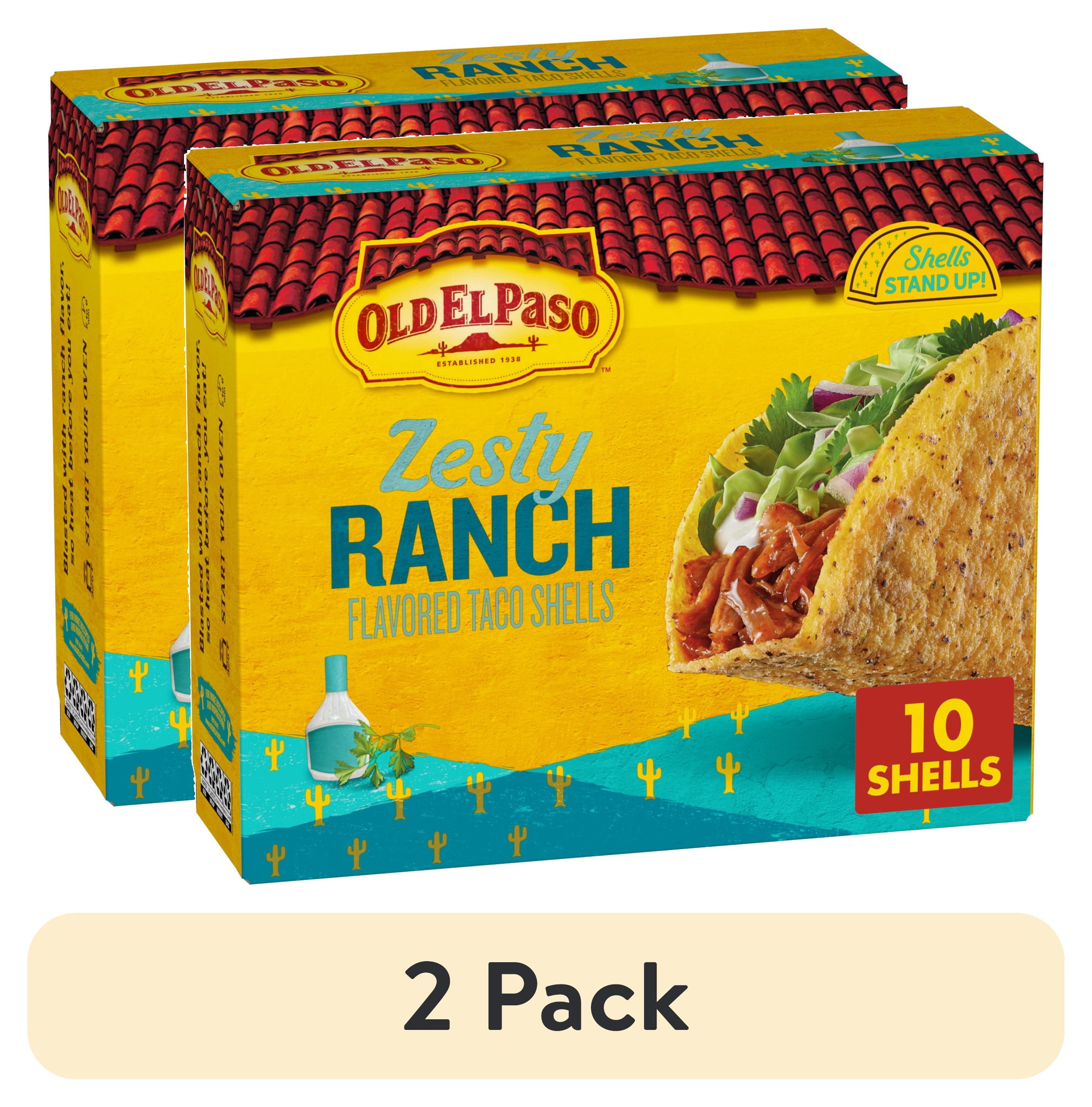 Generic Taco Shells (2 pack) Old El Paso Stand 'N Stuff Crunchy Taco Shells, Zesty Ranch ...