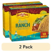 (2 pack) Old El Paso Stand 'N Stuff Crunchy Taco Shells, Zesty Ranch, Gluten Free, 10 Count, 5.4 oz