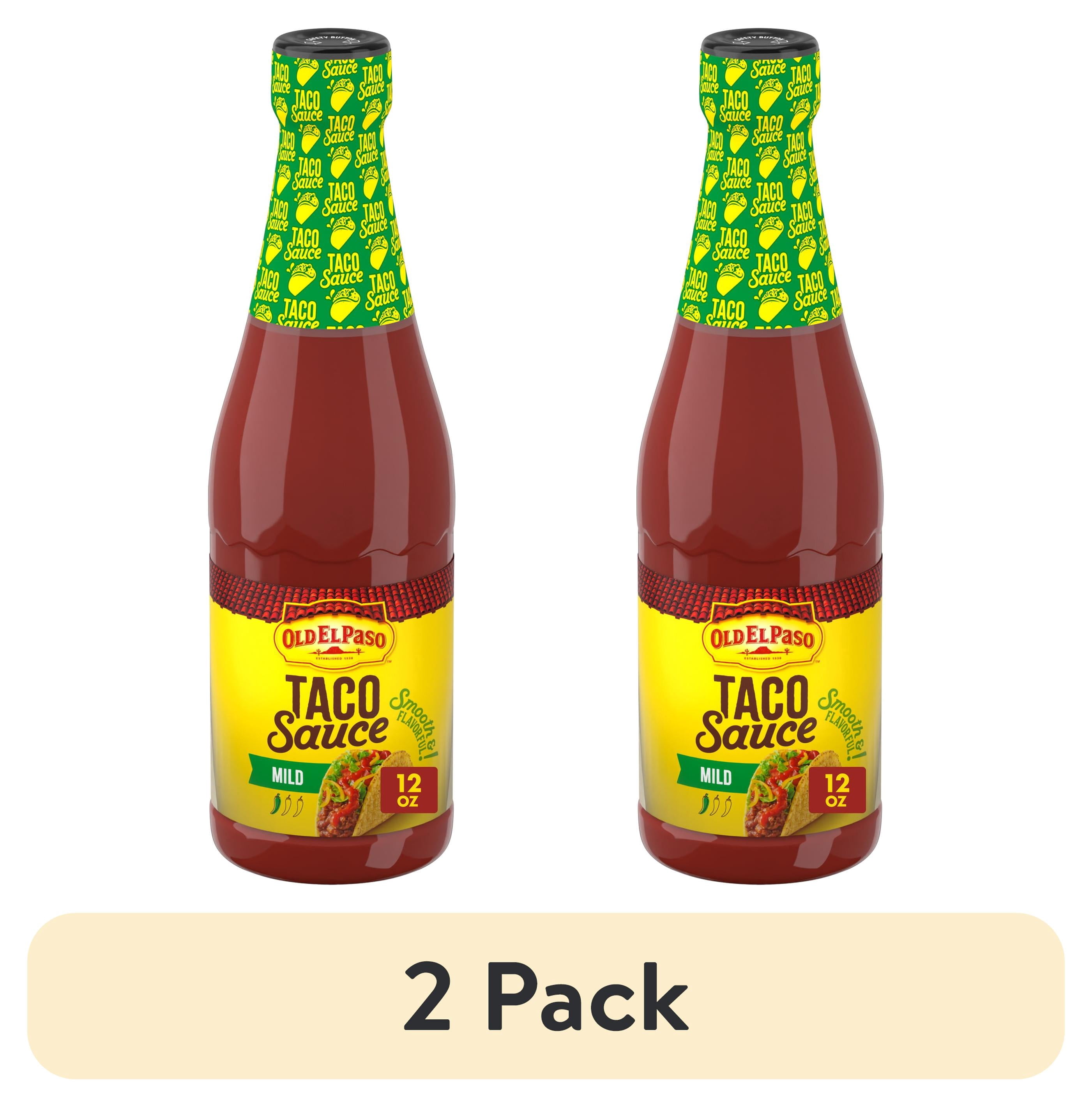 (2 pack) Old El Paso Taco and Enchilada Sauce, Mild, Meal Prep, 12 oz