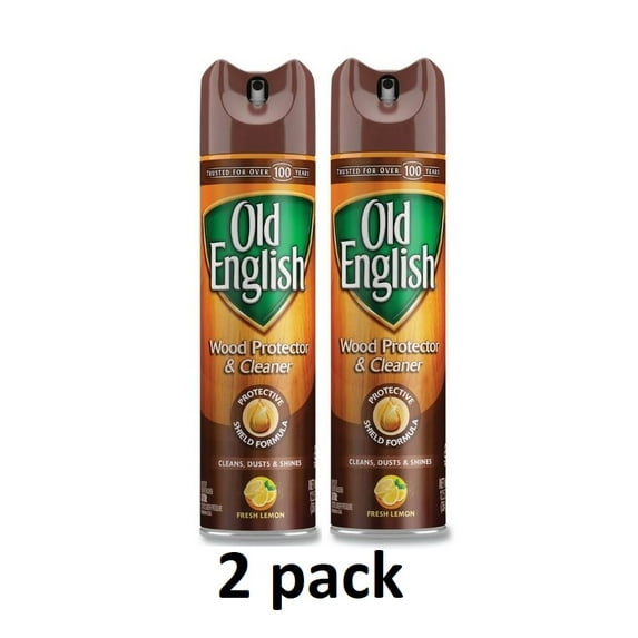 (2 pack) Old English Furniture Polish Spray Lemon Scent 12.50 oz
