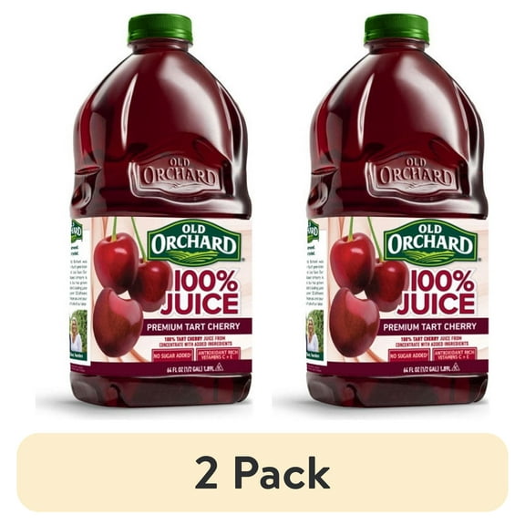(2 pack) Old Orchard 100% Juice, Tart Cherry, 64 Fl Oz