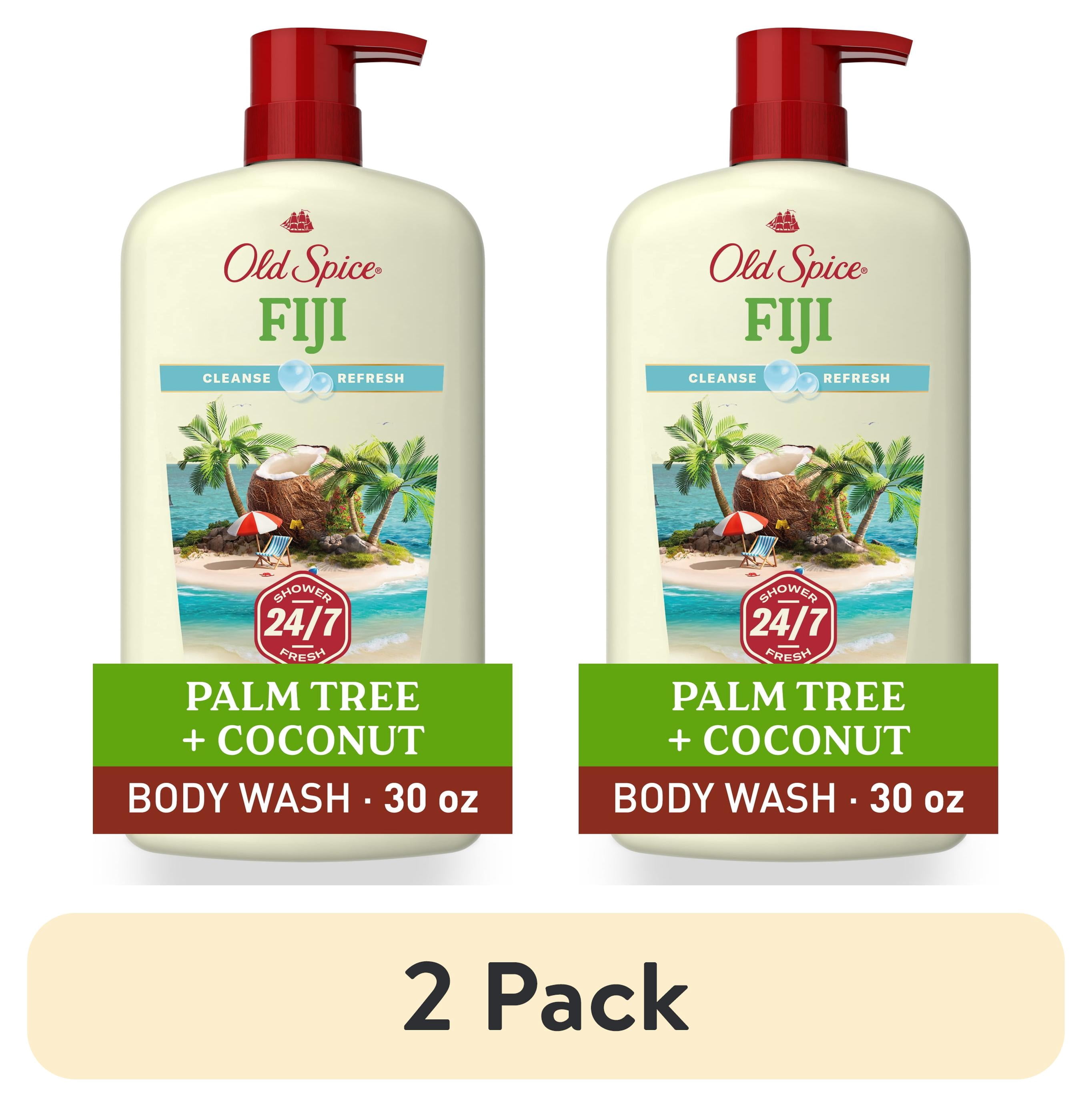 (2 pack) Old Spice Body Wash for Men, Fiji with Palm Tree, 30 fl oz