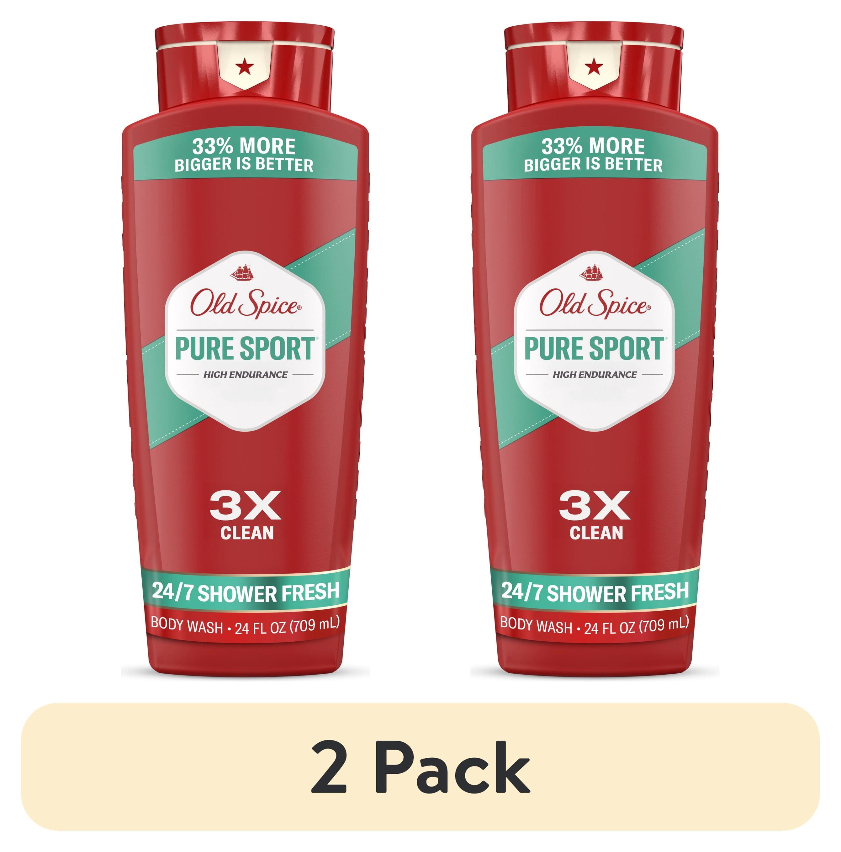 (2 pack) Old Spice Body Wash for Men, Pure Sport, 24/7 Shower Fresh, 24 fl oz