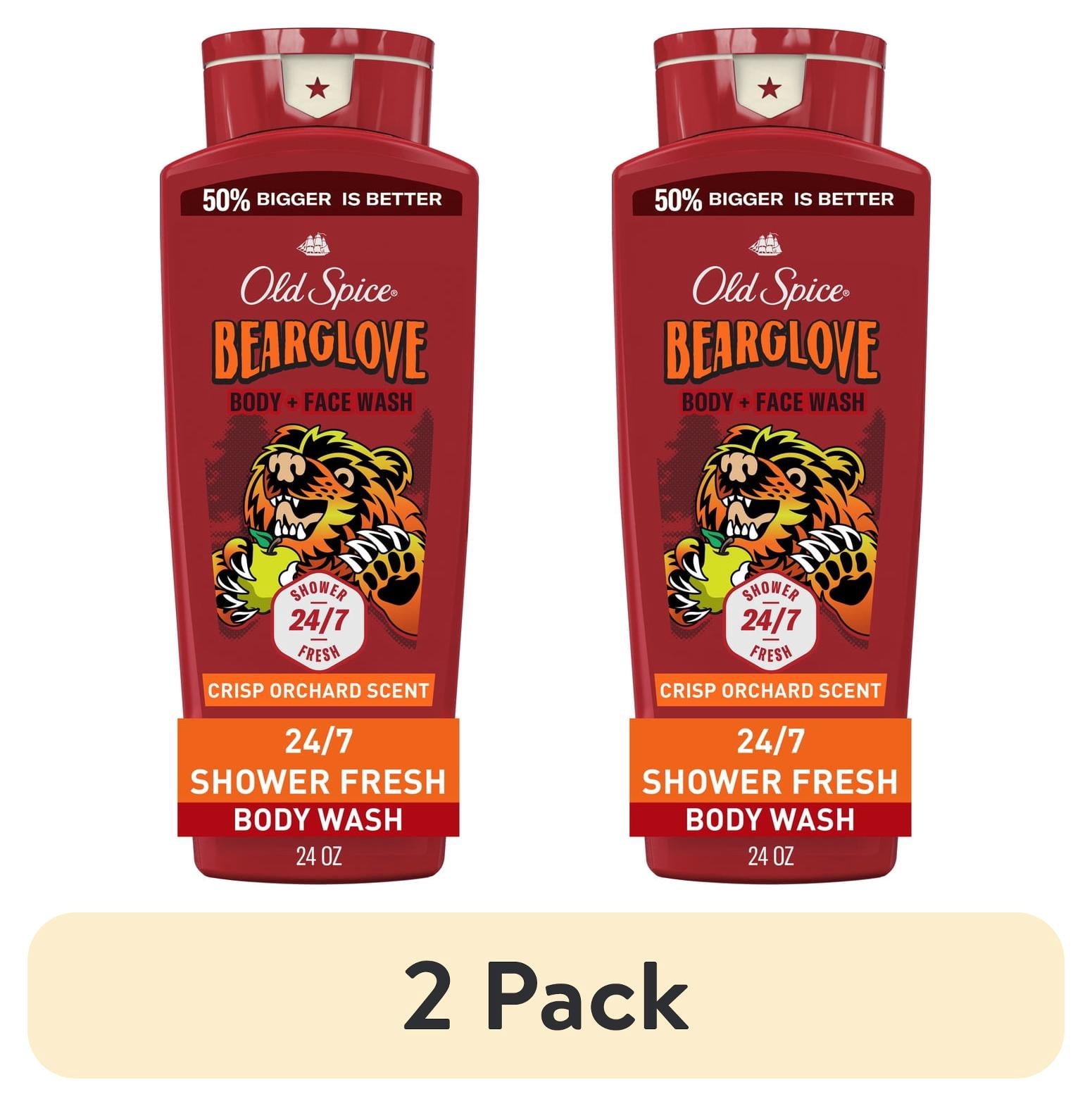 (2 pack) Old Spice Men's Body Wash, Bear Glove, 24 fl oz