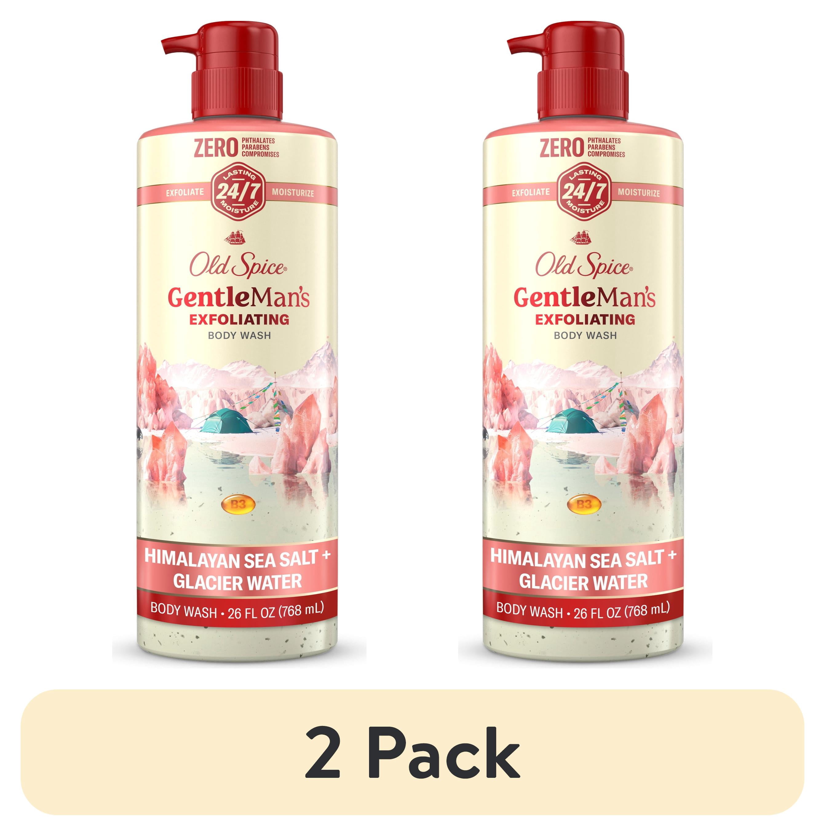 (2 pack) Old Spice Men's Body Wash for Men, 24/7 Shower Fresh, Exfoliation + Moisturization, Himalayan Sea Salt, 26 fl oz