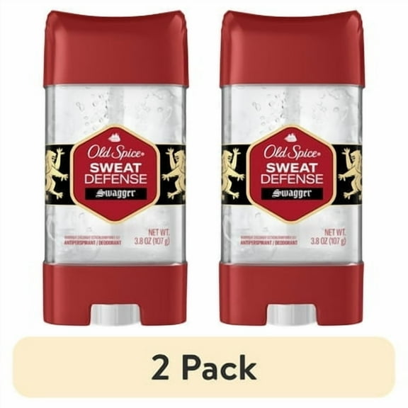 (2 pack) Old Spice Red Zone Swagger Scent Clear Gel Antiperspirant Deodorant for Men, 3.8 oz