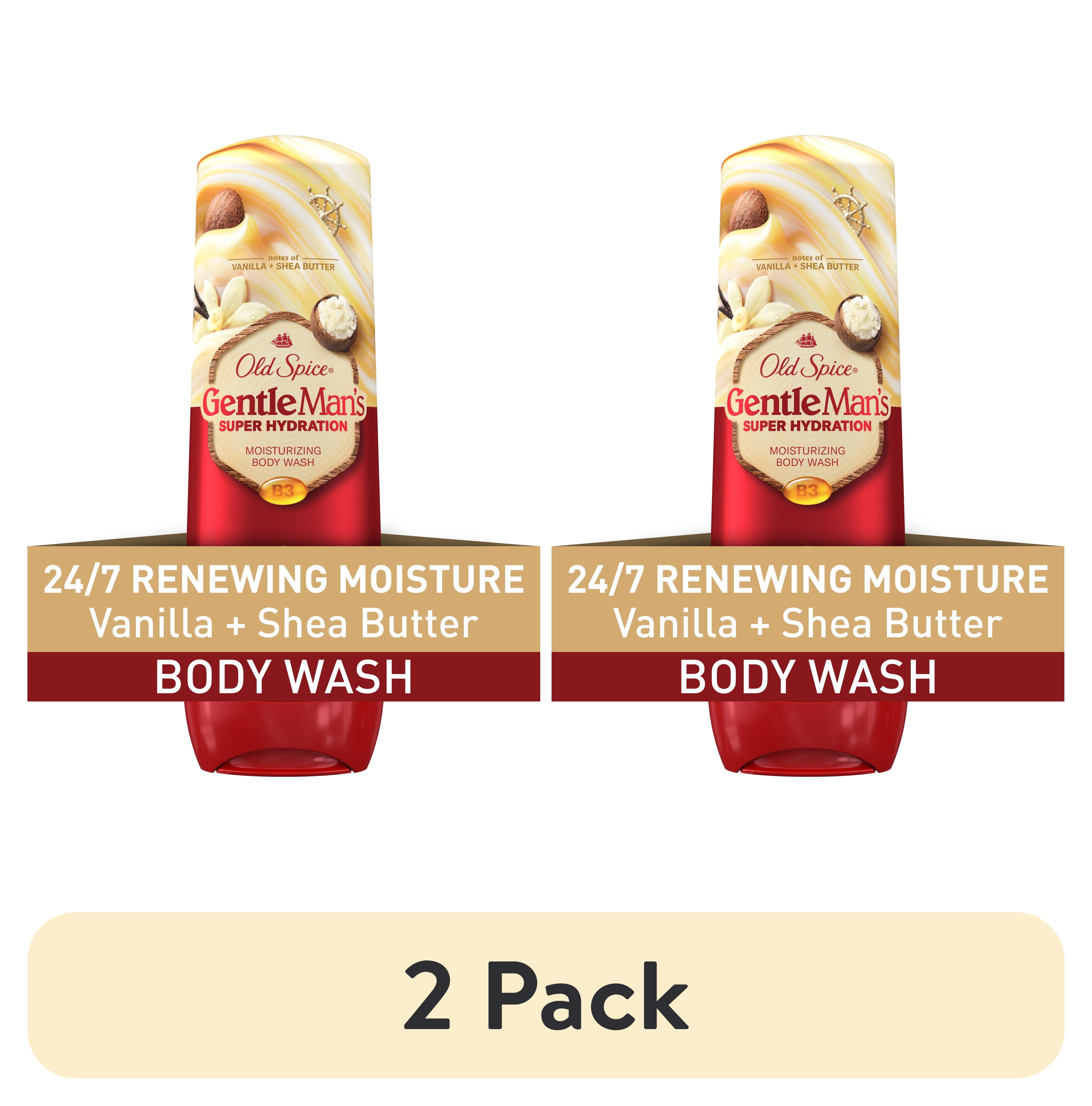 (2 pack) Old Spice Super Hydration Body Wash for Men, Gentleman's Blend, Vanilla + Shea, 20 fl oz