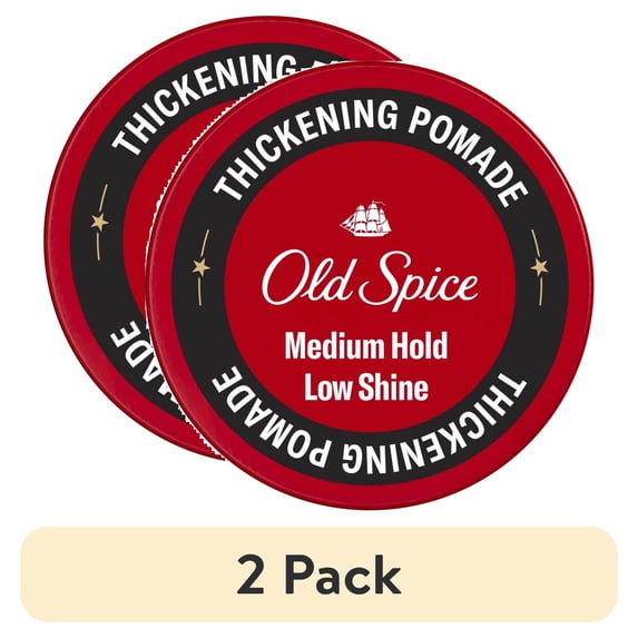 (2 pack) Old Spice Thickening Pomade for Men, Medium Hold with Low Shine, 2.22 oz