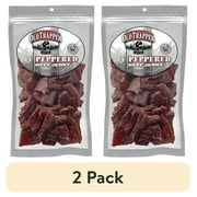 (2 pack) Old Trapper Peppered Beef Jerky 10oz Resealable Bag