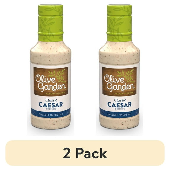 (2 pack) Olive Garden Classic Caesar Dressing, 16 fl. oz.