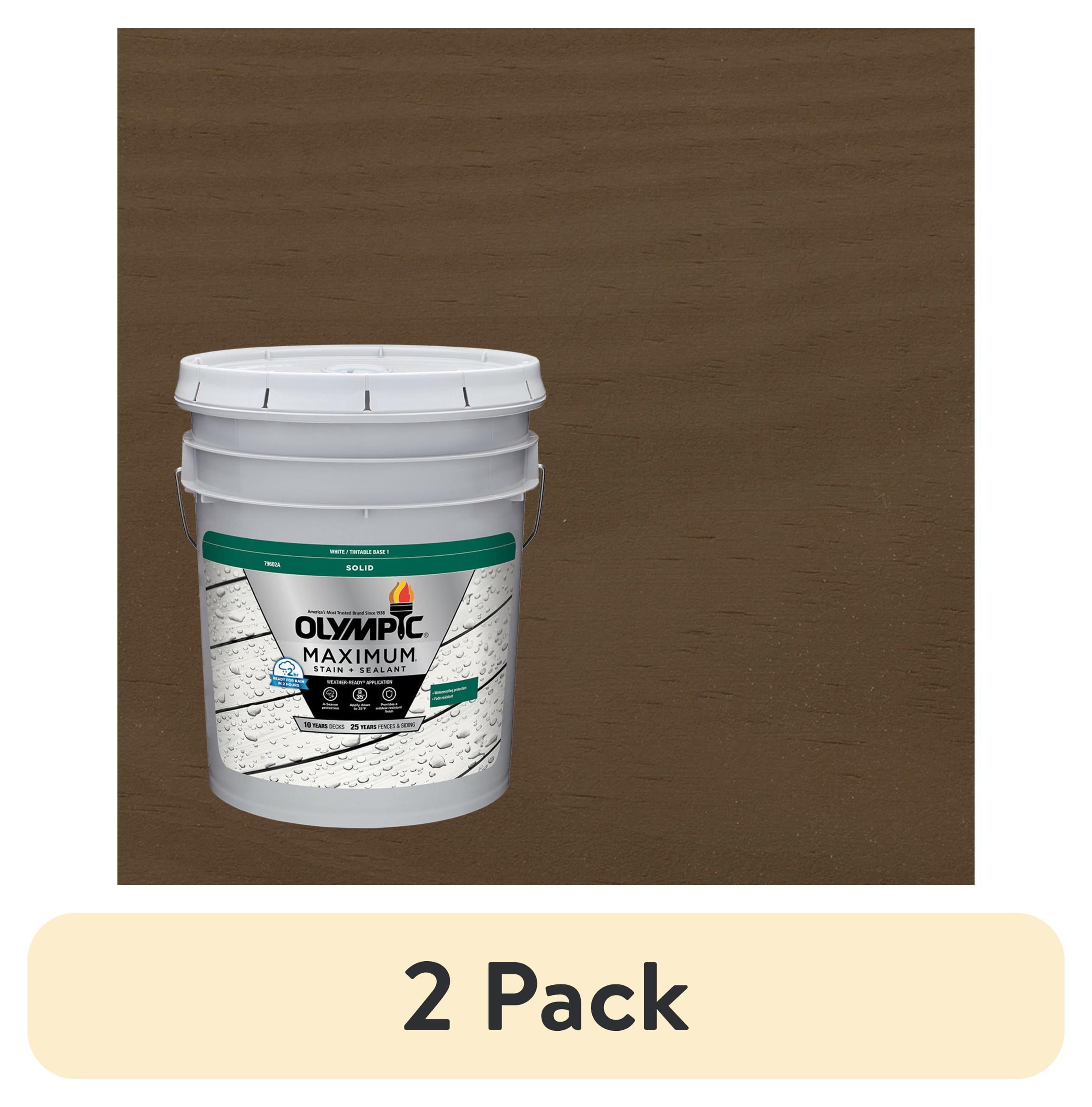 2 pack) Olympic Maximum 5 Gallons SC-1004 Autumn Brown Solid Color