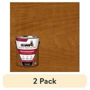 2 pack Olympic Wood Protector Cedar Semi-Transparent Exterior Wood Stain and Sealer, 1 Gallon