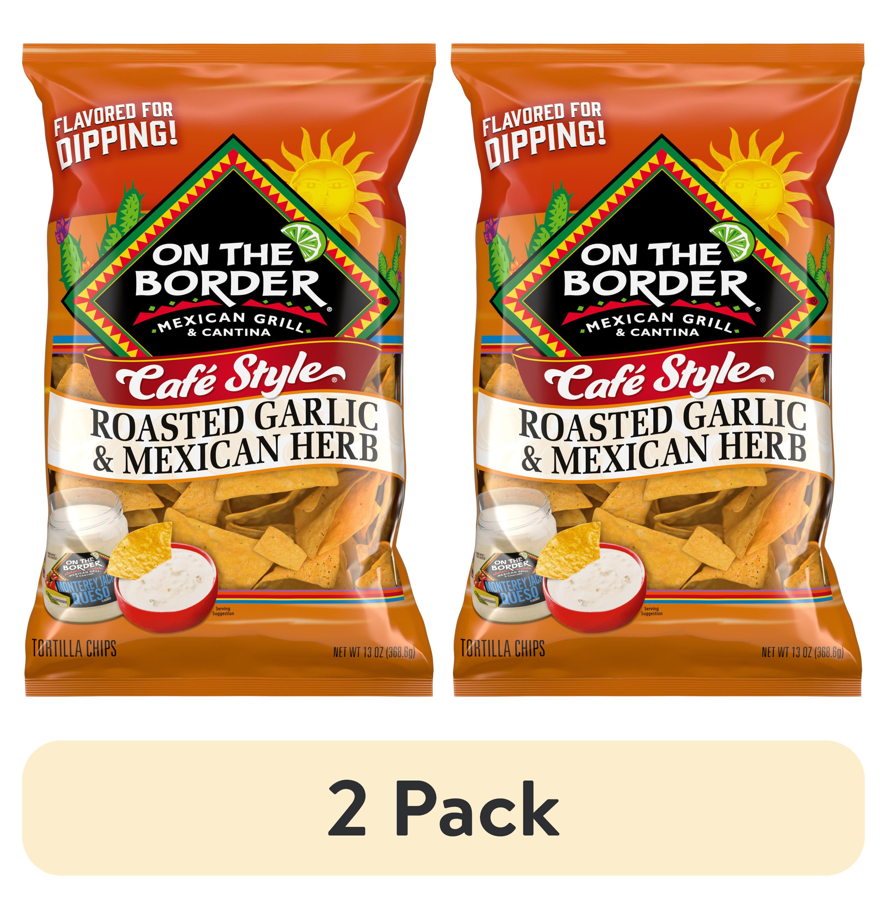 2 pack) On The Border Roasted Garlic & Mexican Herb Cafe Style