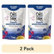 2 pack Once Upon a Farm Organic Smoothie Melts, Blueberry Burst, 1oz Bag