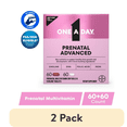 thumbnail image 1 of (2 pack) One A Day Advanced Prenatal Multivitamin with Choline, 60+60 Count, 1 of 19