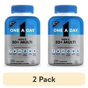 2 pack One A Day Mens 50+ Multivitamin Tablets, Multivitamins for Men, 200 Ct