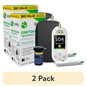 (2 pack) OneTouch Verio Reflect® Value Blood Glucose Meter
