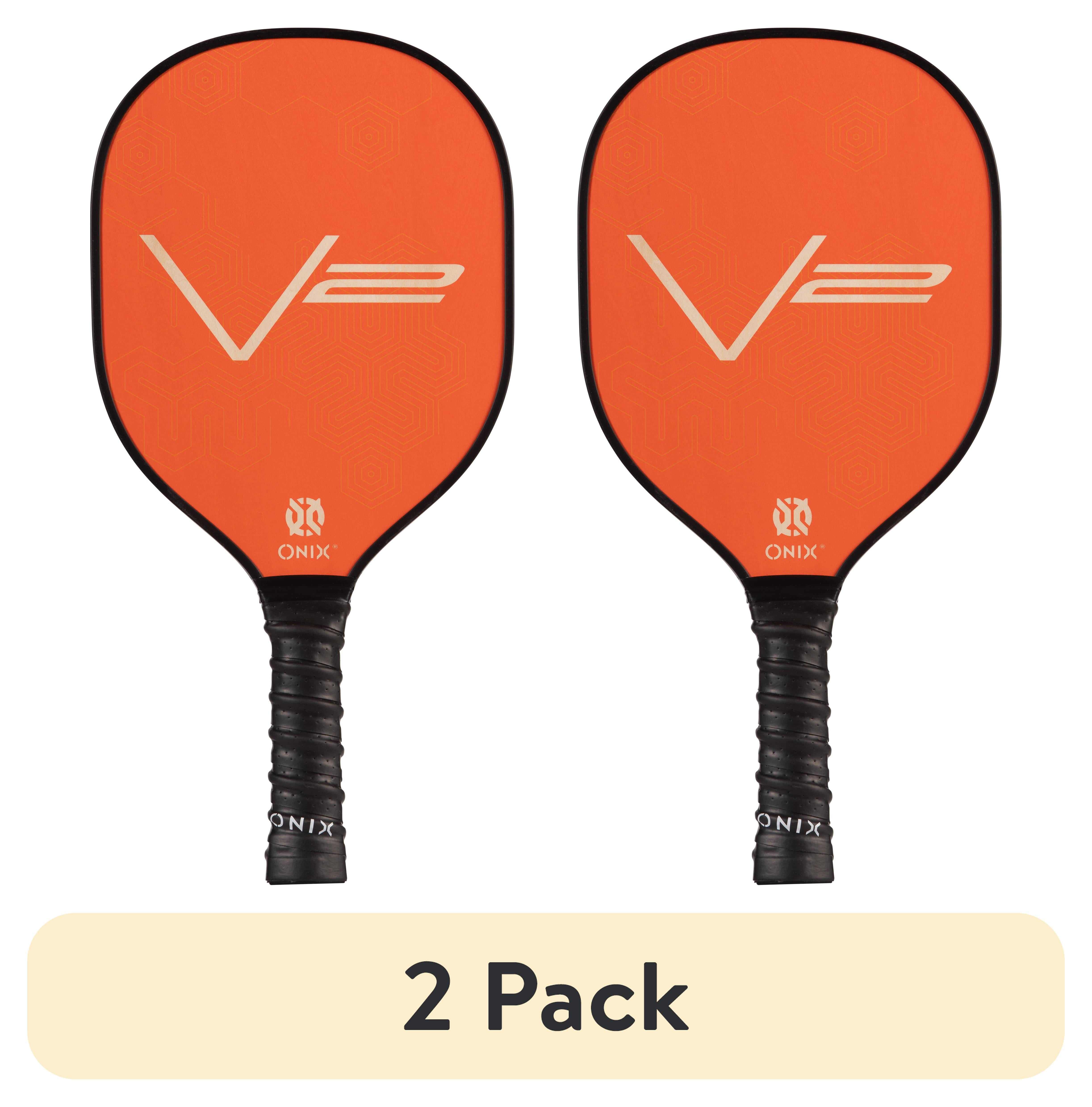 (2 pack) Onix V2 Wood Pickleball Paddle, For All Ages and Skill Levels, Baltic Birch Wood Construction, 8 oz, Orange