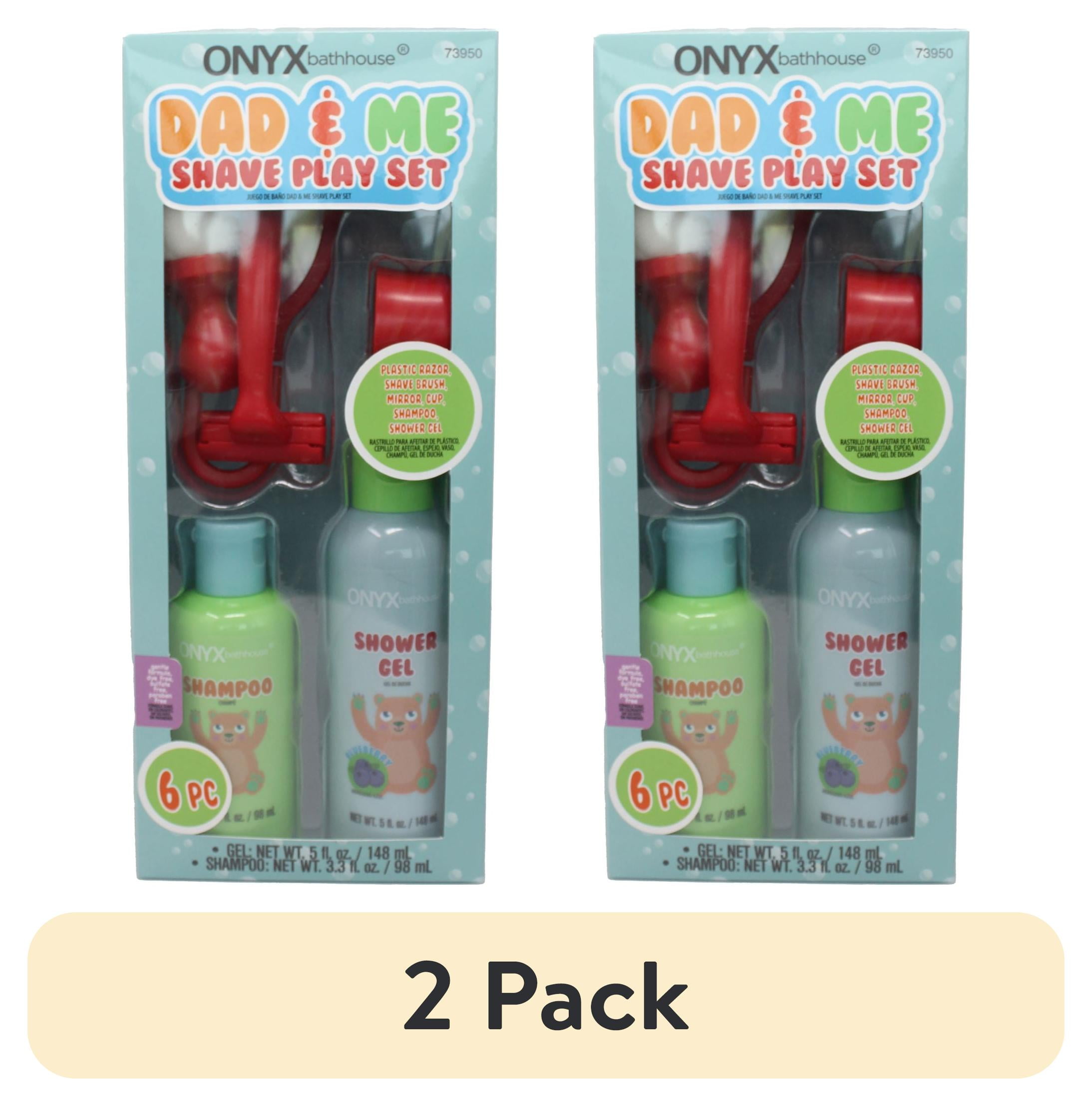 (2 pack) ONYX Professional® Kids Dad & Me Bath & Shave Gift Set, 6 Count