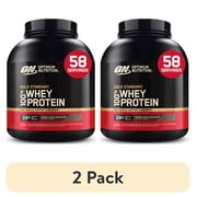 2 pack Optimum Nutrition Gold Standard 100% Whey Protein Powder, Double Rich Chocolate, 3.89 lb