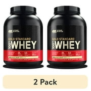(2 pack) Optimum Nutrition Gold Standard 100% Whey Protein Powder, Vanilla Ice Cream, 3.96 lb