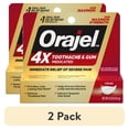 thumbnail image 1 of (2 pack) Orajel 4X for Toothache & Gum Pain, Severe Cream Tube 0.33 oz, from #1 Oral Pain Relief Brand, 1 of 11