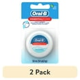 thumbnail image 1 of (2 pack) Oral-B Essential Floss Mint Waxed Dental Floss, Cavity Defense, 50 m, 1 of 7