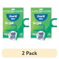 thumbnail interactive-video image 1 of (2 pack) Oral‑B Floss, Glide Mint Floss Picks with Scope, 150 Count, 1 of 13