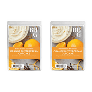 (2 pack) Orange Buttercream Cupcake Scented Wax Melts, Better Homes & Gardens, 5 oz (Value Size)