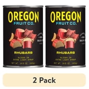 (2 pack) Oregon Fruit Co. Rhubarb Slices in Extra Light Syrup, 14.6 oz Can
