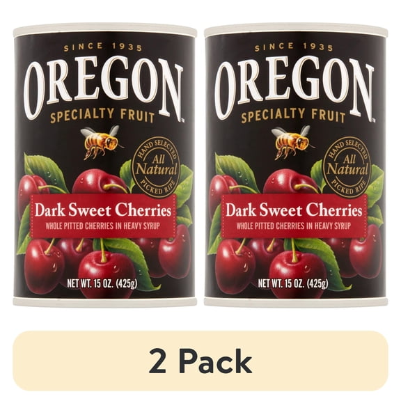 (2 pack) Oregon Specialty Fruit Dark Sweet Cherries 15 oz