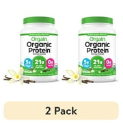 (2 pack) Orgain Organic Vegan 21g Protein Powder, Plant Based Shake Drink, Vanilla Bean 2.03lb