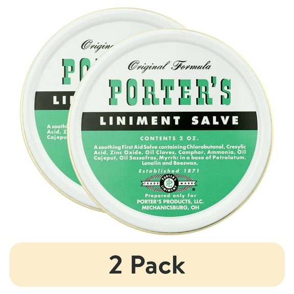 (2 pack) Original Formula Porters Liniment Salve 2 oz, Pack of 1