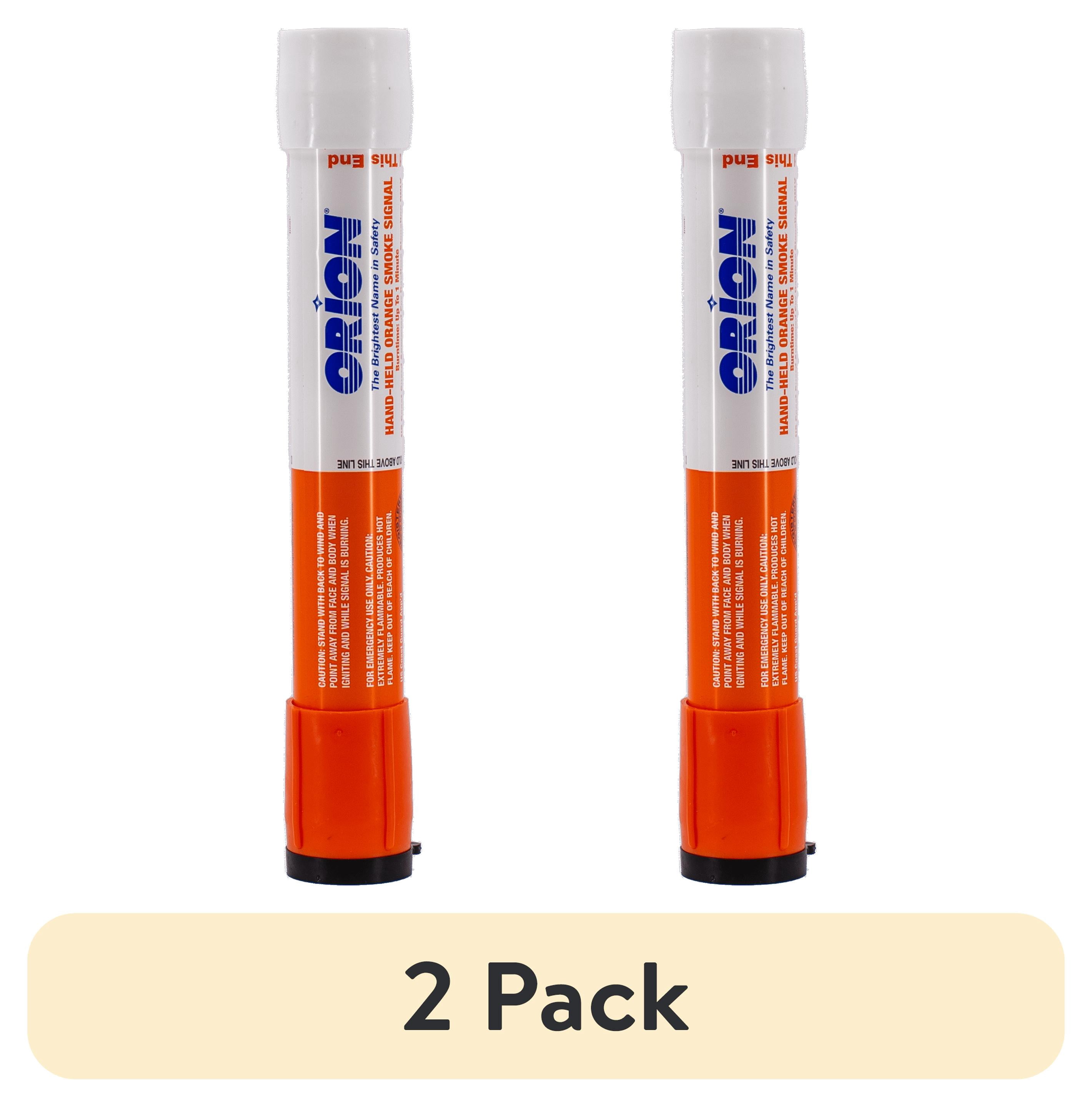 (2 pack) Orion 956 Handheld Orange Smoke Marine Signal, Single, USCG Approved Daytime Distress Signal for Boating