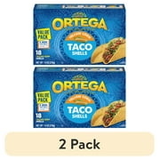 (2 pack) Ortega Yellow Corn Taco Shells&nbsp;Kit, Kosher, 7.4 oz, 18 Count