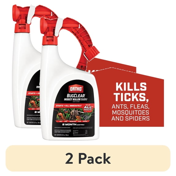 (2 pack) Ortho BugClear Insect Killer for Lawns and Landscapes Ready-to-Spray, 32 oz.