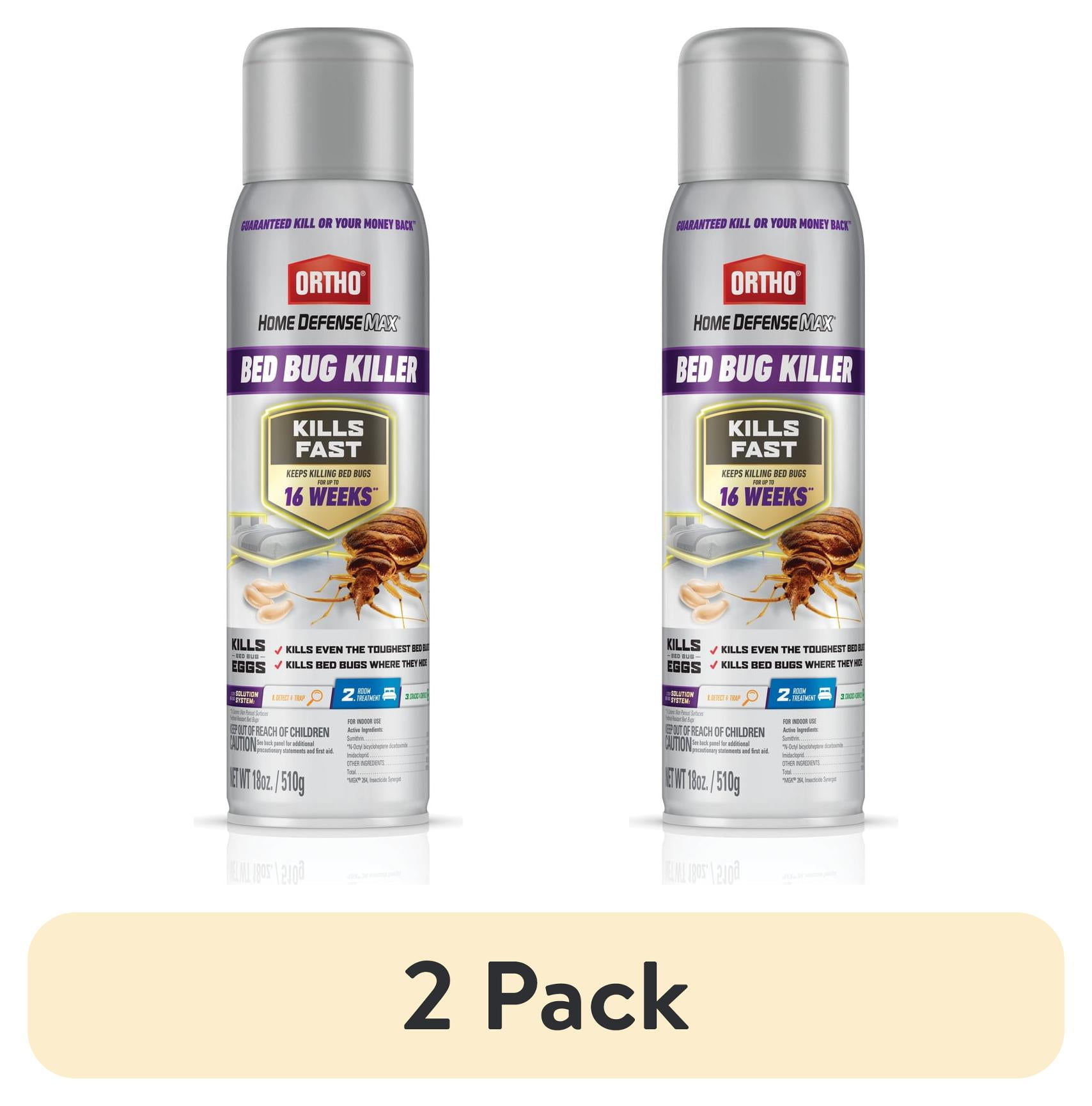 (2 pack) Ortho Home Defense Max Bed Bug Killer, 18 oz