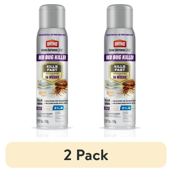 (2 pack) Ortho Home Defense Max Bed Bug Killer, 18 oz