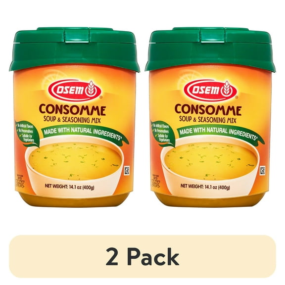 (2 pack) Osem 14.1 oz Consomme Natural Soup Mix