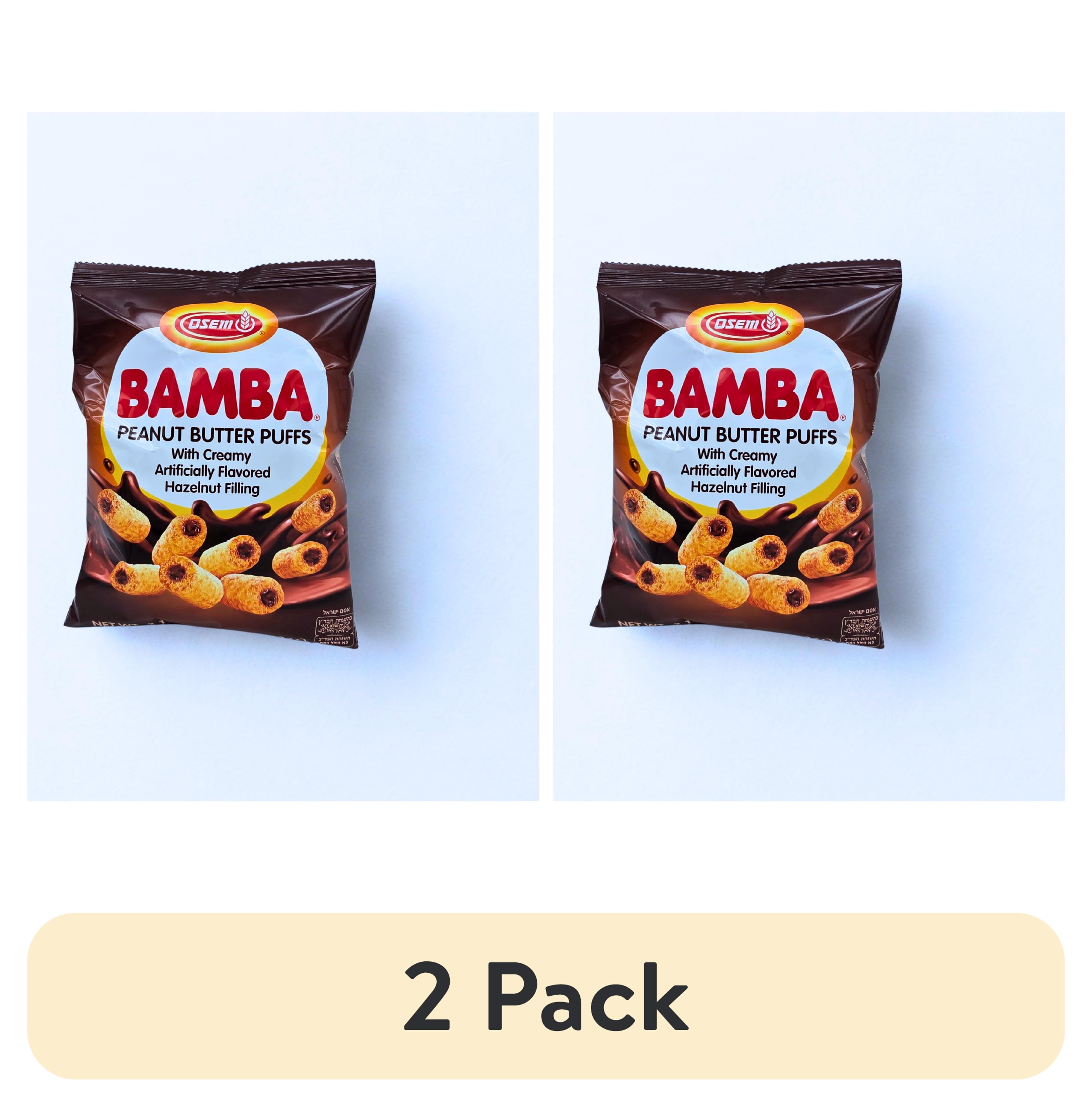 (2 pack) Osem Bamba Hazelnut Snack Cream, 2.1 oz