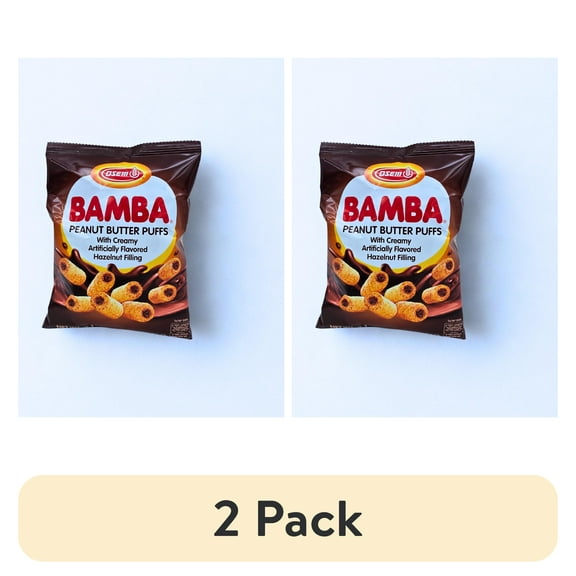 (2 pack) Osem Bamba Hazelnut Snack Cream, 2.1 oz