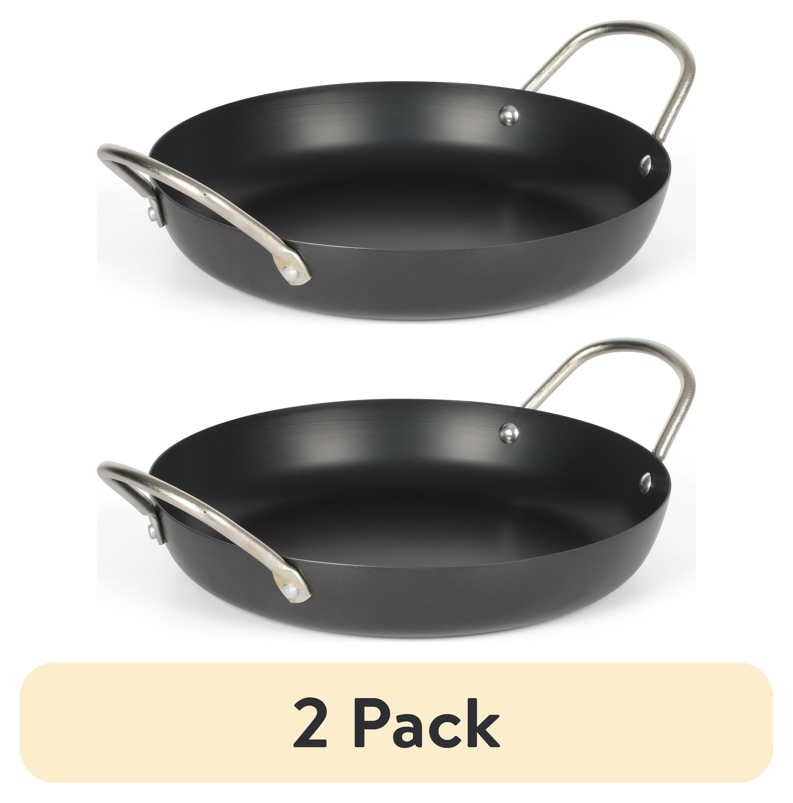 (2 pack) Oster Smithfire 11-inch Carbon Steel Paella Fry Pan