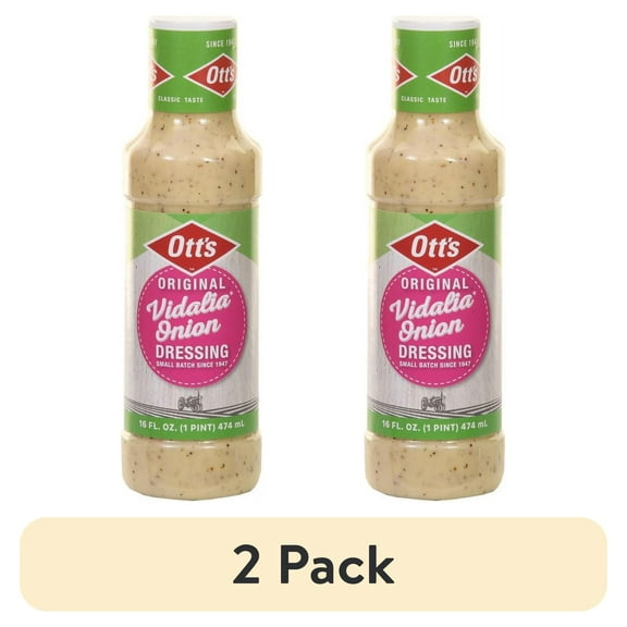 (2 pack) Ott's Original Vidalia Onion Salad Dressing, 16 oz