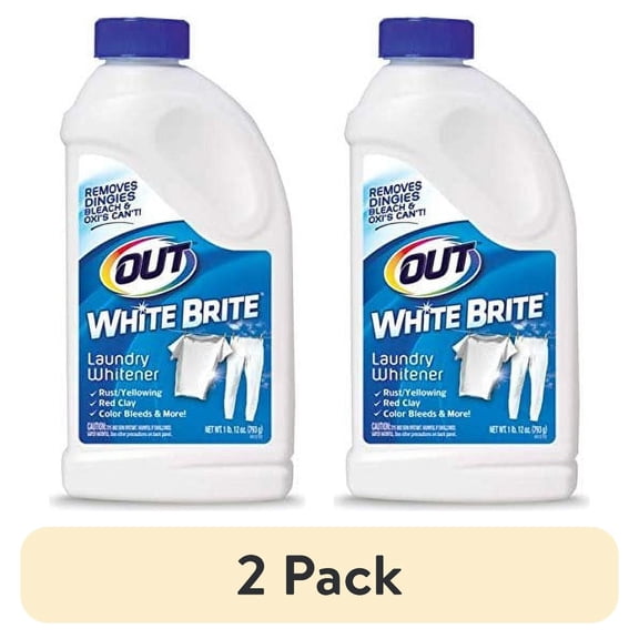 (2 pack) Out White Brite Laundry Whitener Powder, 1 lb 12 Ounce
