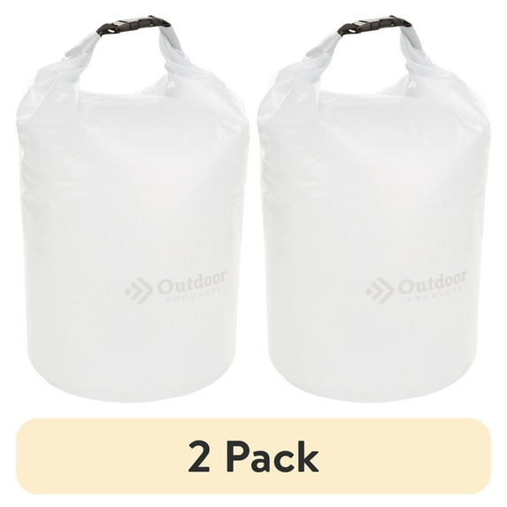 (2 pack) Outdoor Products 163OPCLR 20L Valuables Dry Bag