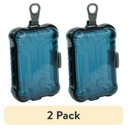 2 pack Outdoor Products Small Watertight Dry Box, Blue Polycarbonate, Solid Print